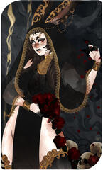 Art by (I genuinely cannot remember or read the signature I am so sorry, it was a gift)