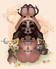 Lunar New Year Art by @BewitchedInk on twitter